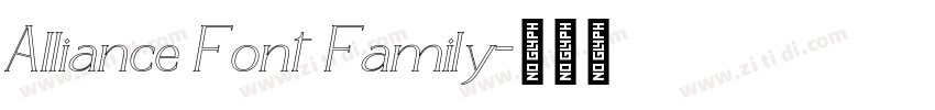 Alliance Font Family字体转换